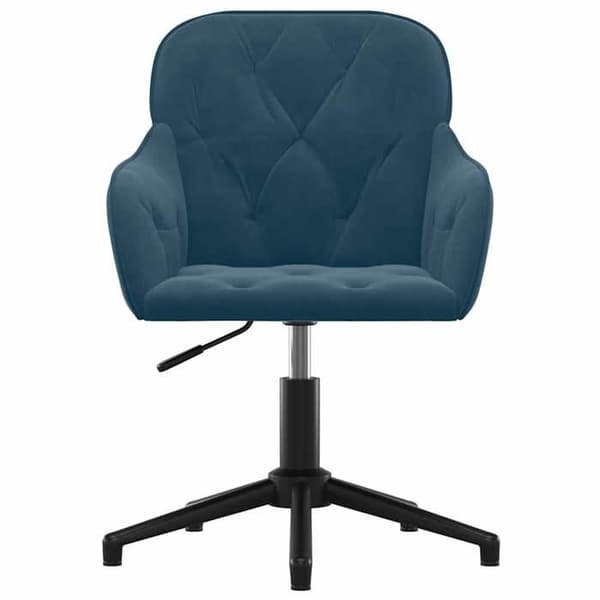 Maison Exclusive - Spisebordsstole med drejefunktion sæt af 2 Blå Velour