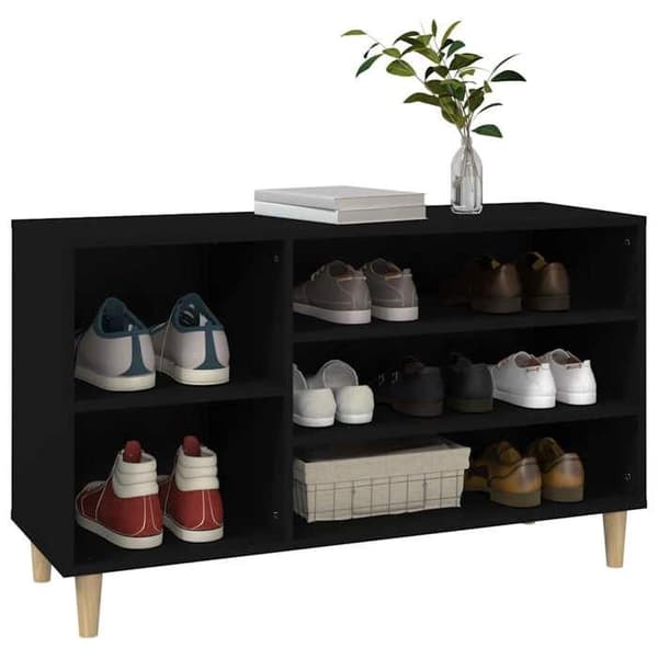 Maison Exclusive - Skoskab Sort 102x36x60 cm Ingeniørtræ