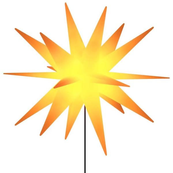 Maison Exclusive - Julbelysning med pinnar 3 st LED vikbar gul 57 cm