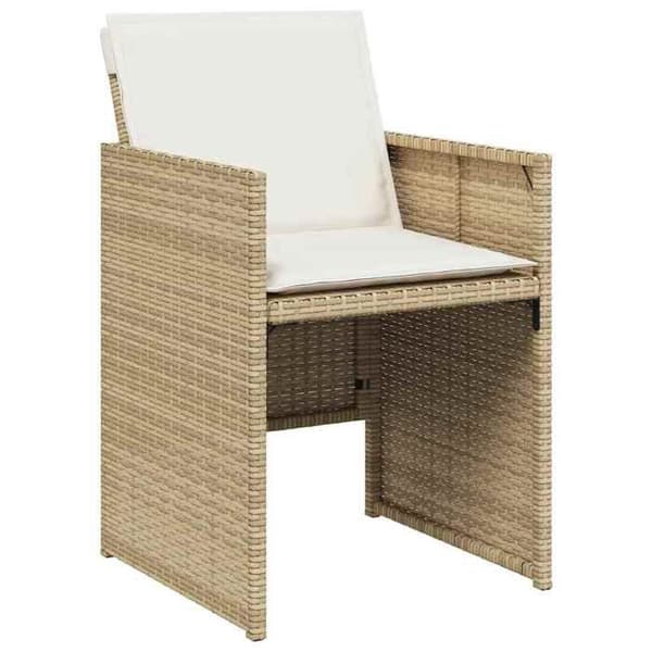 Maison Exclusive - Puutarhakalusteryhmä ja tyynyt 13 kpl beige