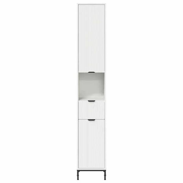 Exklusiv bostad - Badrumsskåp Vitt 31,5 x 33 x 190 cm Vit