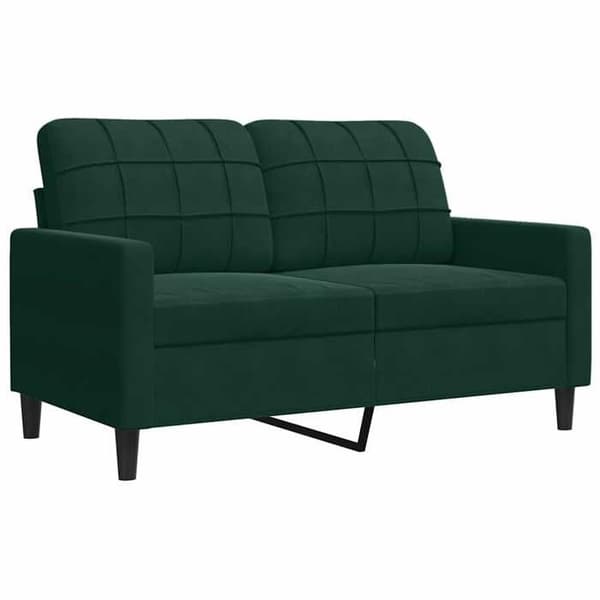 Maison Exclusive - Sæt af 2 sofaer med puder Mørkegrøn Velour