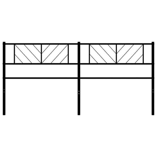 Maison Exclusive - Erstatnings hovedgærde i sort metal 180 cm