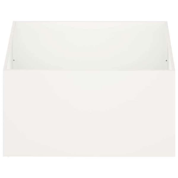 Maison Exclusive - Trädgårdskrukor 2 st Vit 80 x 80 x 40 cm