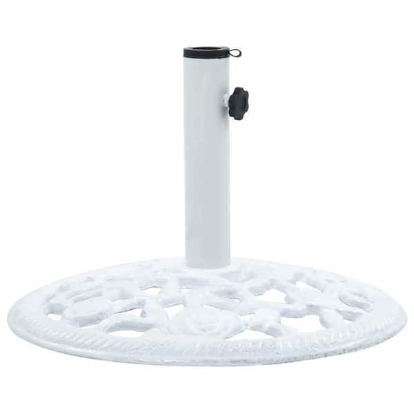 Maison Exclusive - Parasolfot Vit 12 kg 48 cm Gjutjärn Vit