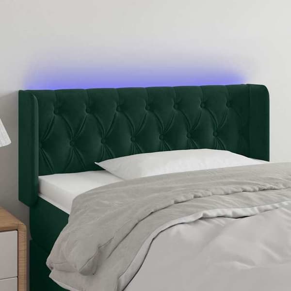 Maison Exclusive - LED-pääty, tummanvihreä 103x16x78/88 cm sametti Mörkgrön