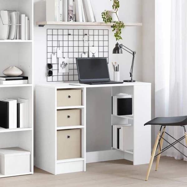 Kontor - EXKLUSIVT HUS - Modern - Vit - 100 x 40 x 75 cm - Ingenjörsträ Vit