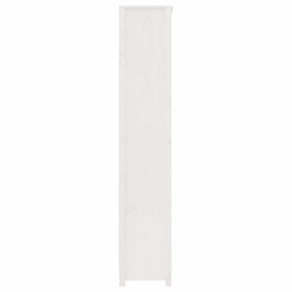 Maison Exclusive - Valkoinen kirjasto 80x35x183 cm massiivipuusta Vit