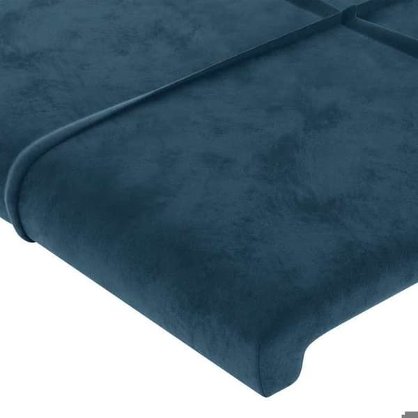 Maison Exclusive - Tummansininen LED-pääty 100x5x118/128 cm Sametti Mörkblå