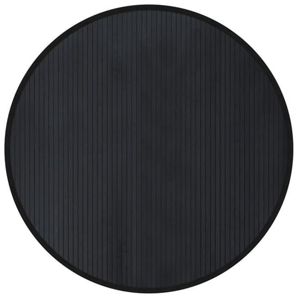 Maison Exclusive - Rund svart matta 100 cm bambu