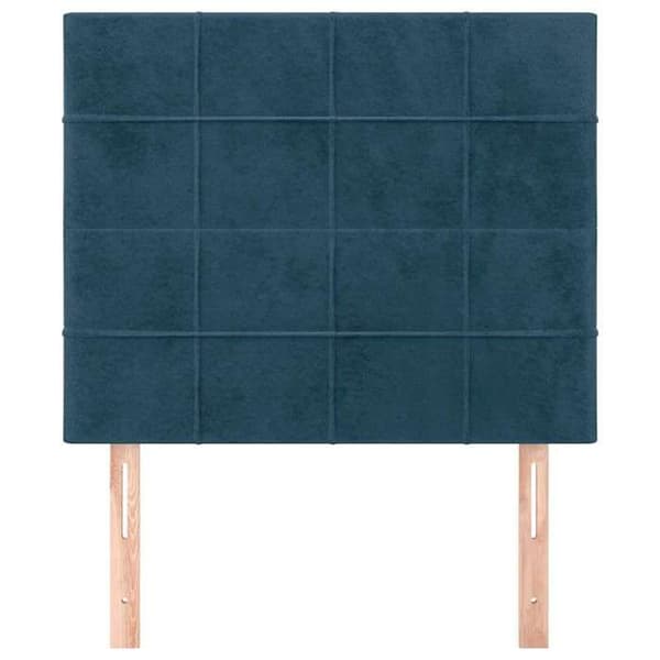 Maison Exclusive - Mørkeblå Hovedgærde 90x5x118/128 cm Velour Mörkblå