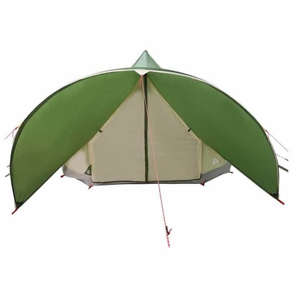 Maison Exclusive - Teepee-teltta 7-henkiselle, vihreä ja harmaa
