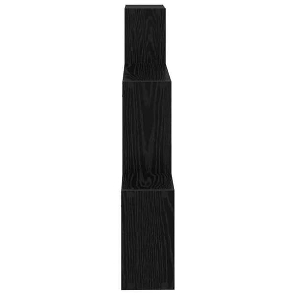 Maison Exclusive - Væghylde Montering væg Sort eg 91,5 x 15 x 76 cm