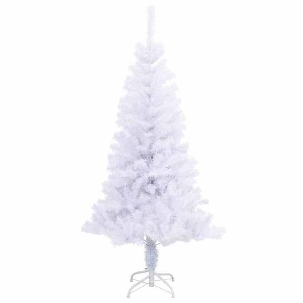 Kunstig juletræ - EKSKLUSIV HUS - Moderne - 150 cm - 150 hvide LED - PVC & stål, USB Vit