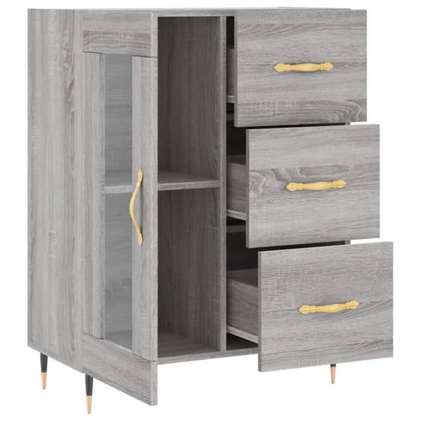 Maison Exclusive - Buffé Sonoma Grå 69,5x34x90 cm Ingenjörsträ