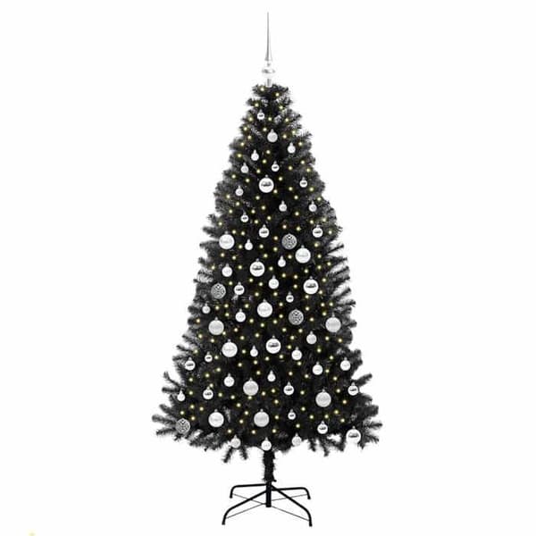 Maison Exclusive - Sort Juletræ 180 cm PVC Svart