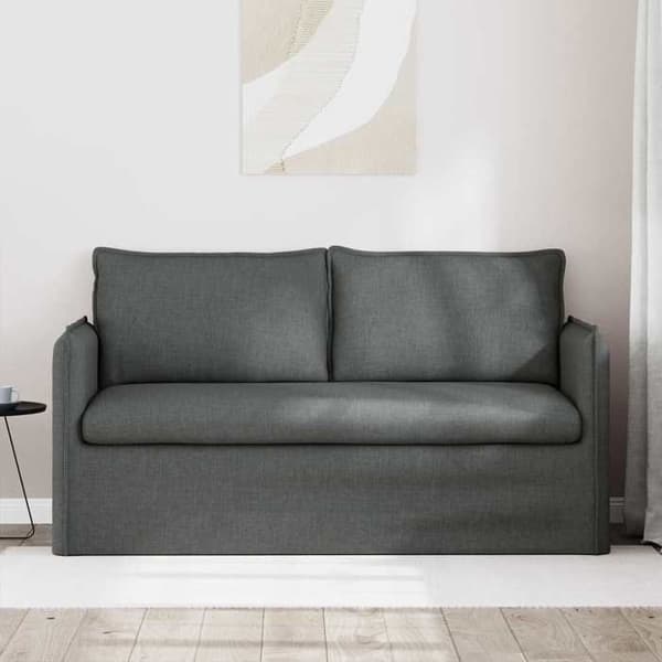 Soffa - EXKLUSIVT HUS - 156 x 82 x 85 cm - Mörkgrå - Tyg - Modulär design Mörkgrå
