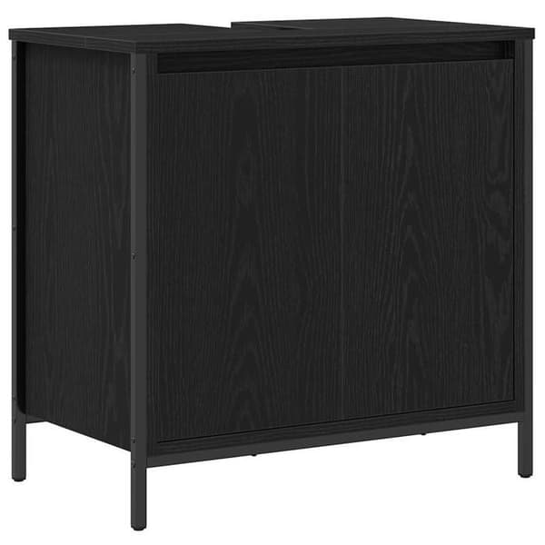 Maison Exclusive - Sort badeværelsesvaskemøbel 60x34,5x60 cm