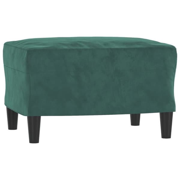 Maison Exclusive - Tuoli jalkatuella Tummanvihreä 60 cm Sametti
