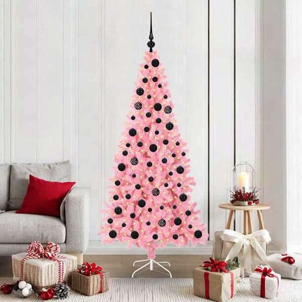 Maison Exclusive - Rosa Juletræ 180 cm PVC Ros