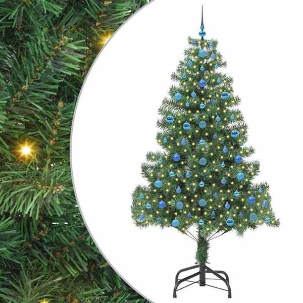 Juletræ - EKSKLUSIV HUS - PVC - 210 cm - Grøn - LED USB 5V Grön