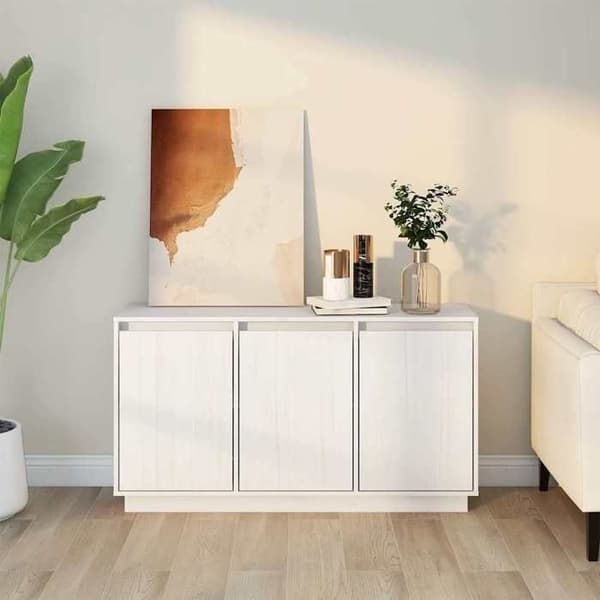 Maison Exclusive - Buffé Vit 111x34x60 cm Massivt furu