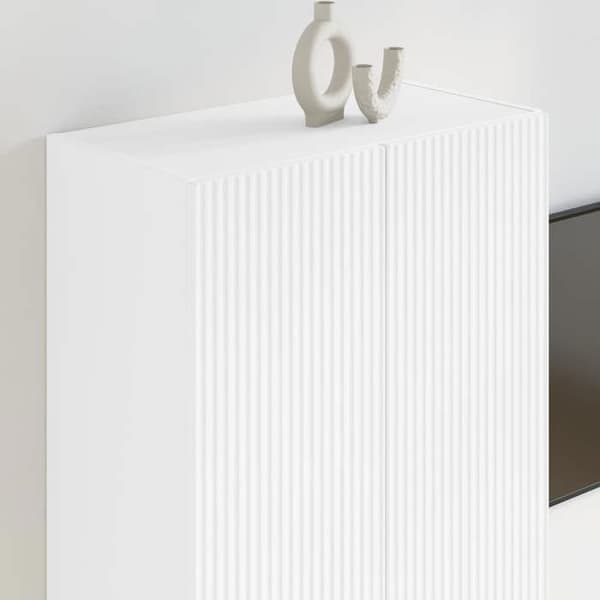Maison Exclusive - Väggmonterad TV-möbel 59,5 x 31 x 80 cm Vit Ingenjörsträ