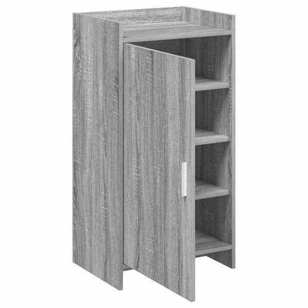 Skoopbevaring - EKSKLUSIV HUS - Sonoma grå - 48 x 36 x 92 cm - 90° døre - Spånplade Sonoma grå