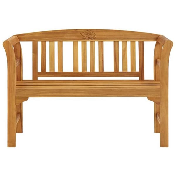 Maison Exclusive - Bänk rosa 1-sits 114 cm Solid akaciaträ Naturlig