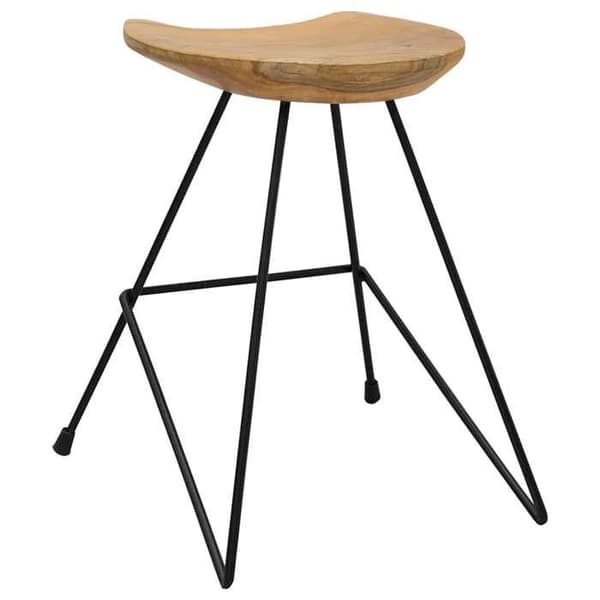 Maison Exclusive - Barstolar set om 2 i massivt teakträ