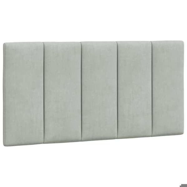 Maison Exclusive - Hovedgærdens pude Hanko lys grå 100 cm velour