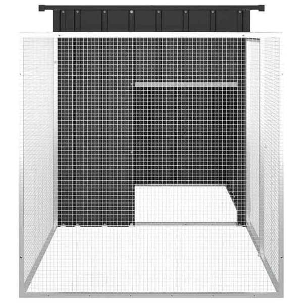 Maison Exclusive - Hönsgård Anthracite 200x91x100 cm Galvaniserat stål antracit