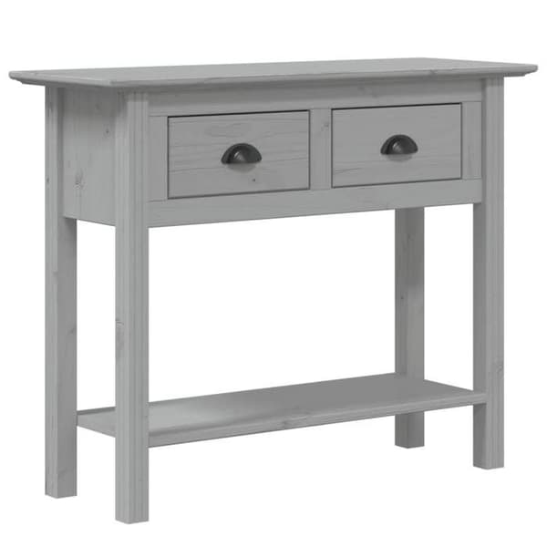 Maison Exclusive - BODO-harmaa konsolipöytä 91x35x74 cm massiivipuusta