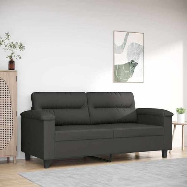 Maison Exclusive - 2-personers sofa i mørkegrå 140 cm mikrofiberstof