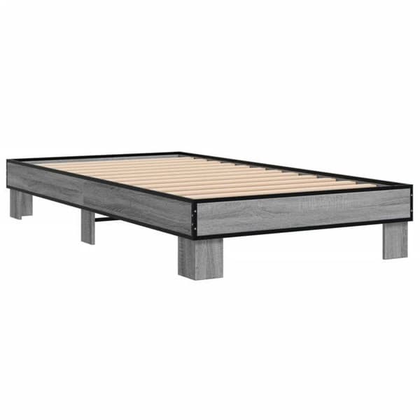 Maison Exclusive - Sengestel uden madras sonoma grå 100x200 cm Sonoma grå