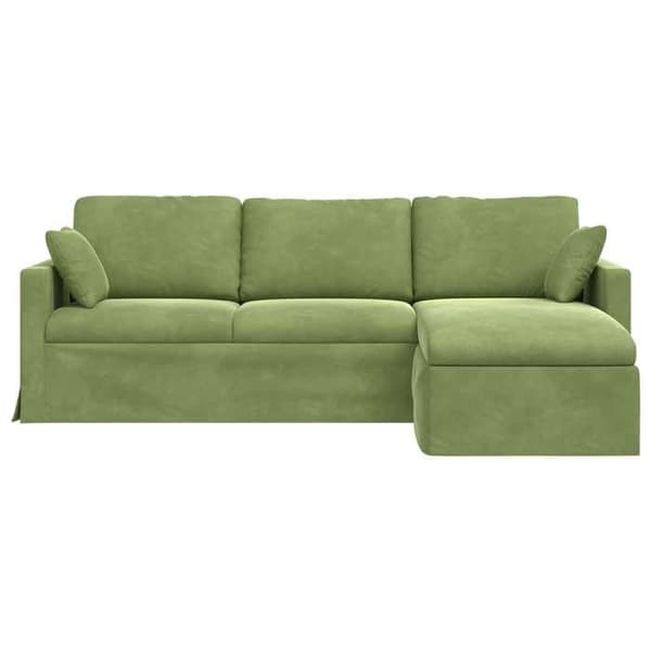 Maison Exclusive - Lys grøn sofa 228 x 134 x 80 cm Velour