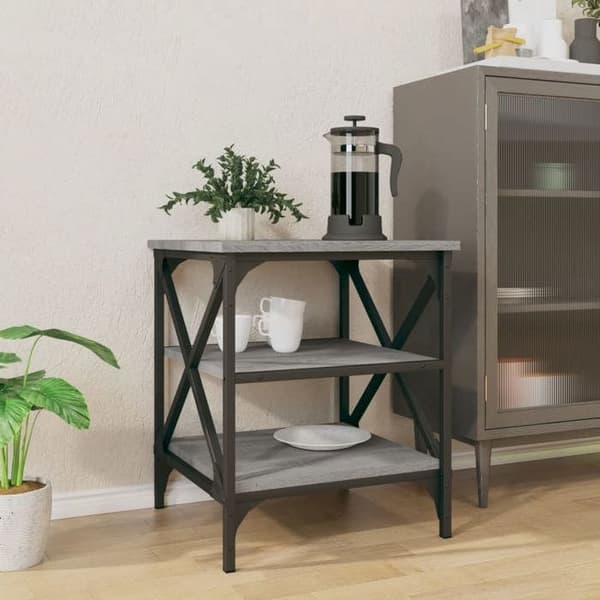 Maison Exclusive - Sidobord Sonoma grå 40x42x50 cm Ingenjörsträ