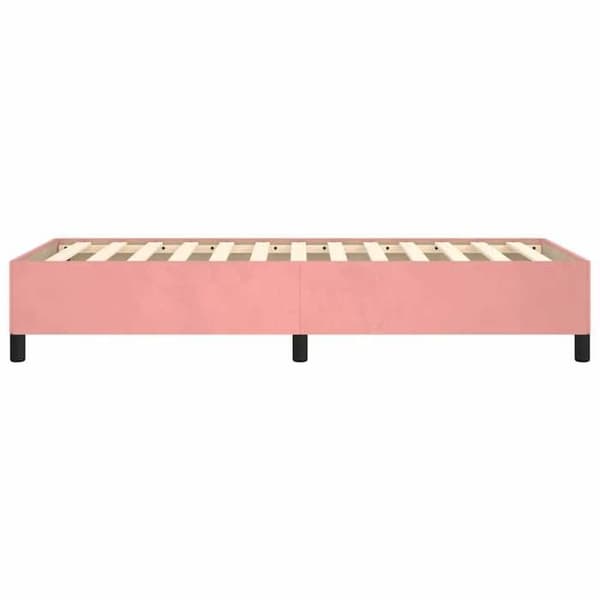 Maison Exclusive - Sengestel uden madras rosa 90x190 cm velour Ros