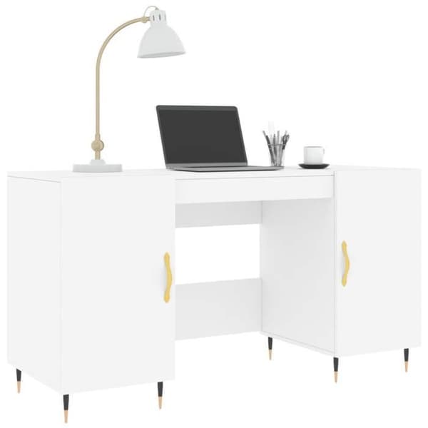 Kontor - EKSKLUSIV HUS - 140x50x75 cm - Hvid - Ingeniørtræ - 4 rum Vit