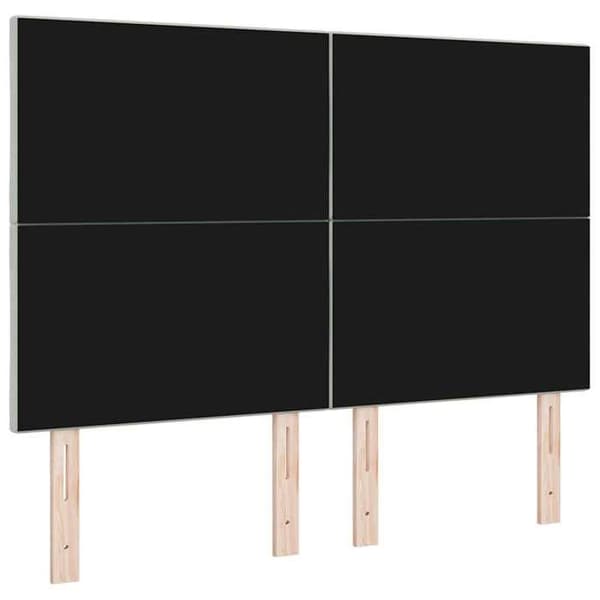 Maison Exclusive - Ljust grå sänggavel 144 cm Sammet