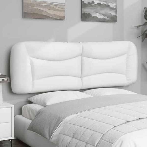 Hovedgærdedækken - MAISON EXCLUSIVE - Hvar - Simililæder - 160 cm - Hvid Vit