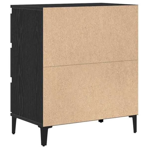 Maison Exclusive - Buffet Sort egetræ 60 x 35 x 70 cm Ingeniørtræ svart ek