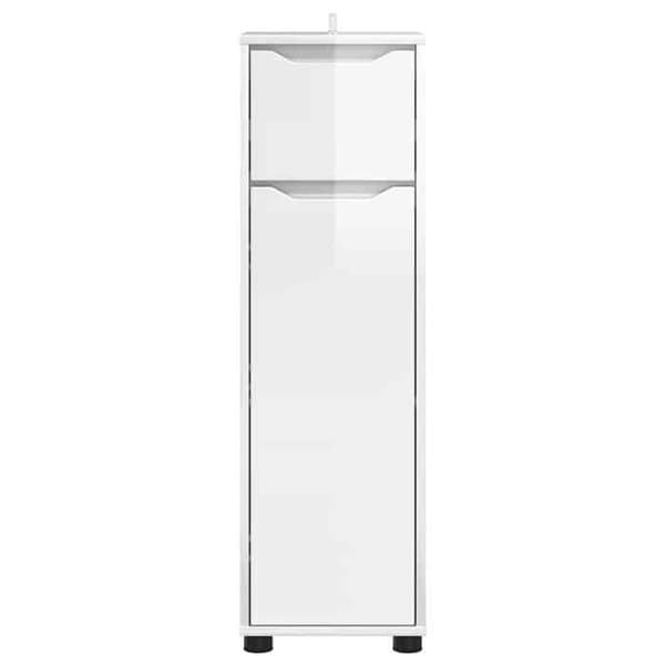 Maison Exclusive - Badrumsskåp Vit glans 30,5 x 30 x 101 cm Strålande vit