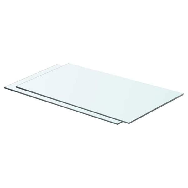Maison Exclusive - Hyllpaneler 2 st Glas Transparent 60 x 30 cm Transparent