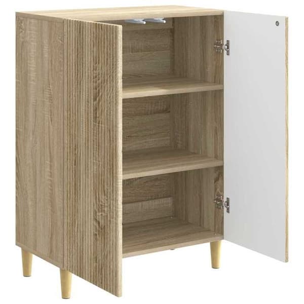 Maison Exclusive - Buffé Ek Sonoma 66 x 34,5 x 90 cm Ingenjörsträ
