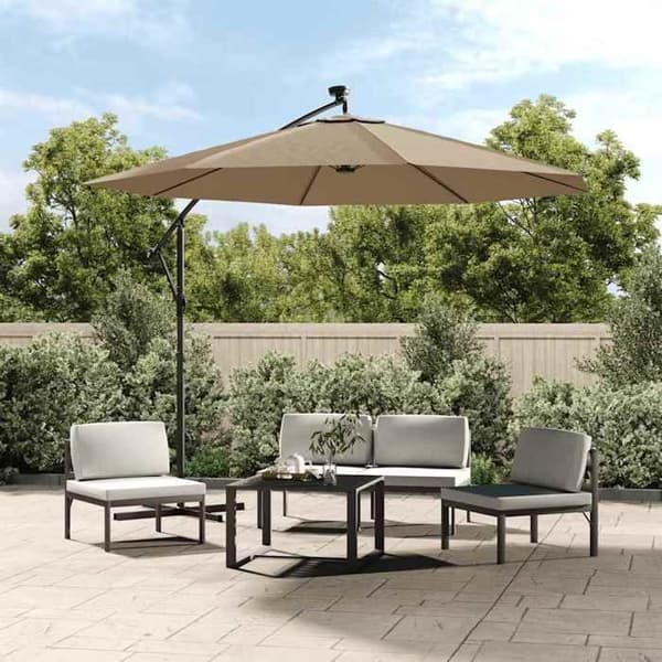 Maison Exclusive - Taupe 300 cm aurinkovarjon varatoimitus mol