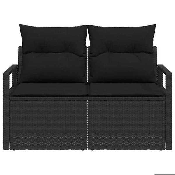 Maison Exclusive - Trädgårdsoffa med kudde 120 x 62 x 69 cm polyrotin