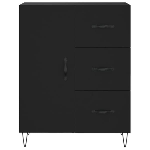 Maison Exclusive - Buffé svart 69,5x34x90 cm ingenjörsträ