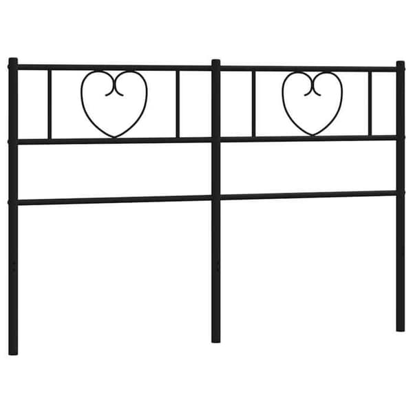 Maison Exclusive - Erstatnings hovedgærde i sort metal 160 cm