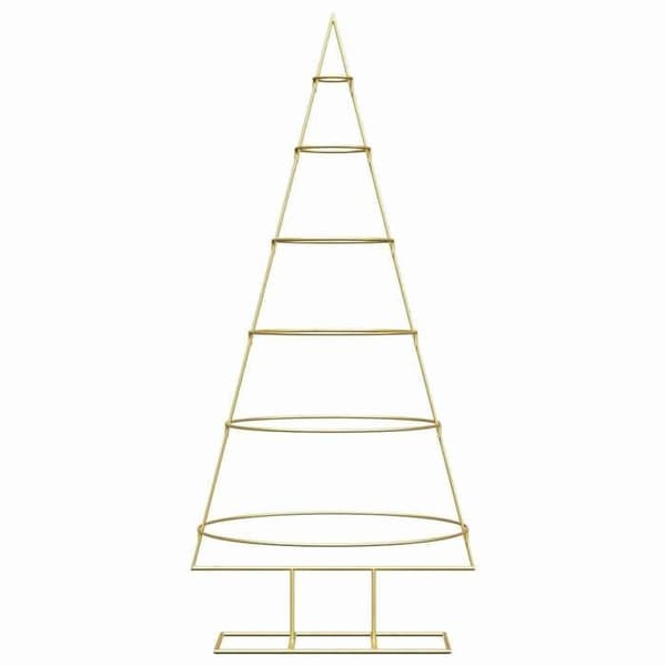 Maison Exclusive - Julgran i metall Guld 148 cm Pulverlackerad stål